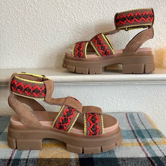 UGG Women’s Ashton Heritage Braid Sandals Size 7.5 Boho Beach Colorful Braided - Picture 9 of 16